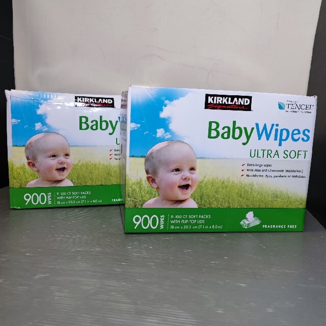 Baby Wipes ベビーワイプおしりふき　900枚x2箱セット