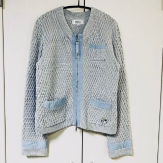 ソニアリキエル(SONIA RYKIEL)のSONIA by SONIA RYKIELコットンニットJK 38  新品未使用(ノーカラージャケット)