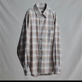 コモリ(COMOLI)のLIDNM VIRGIN WOOL CHECK SHIRT (シャツ)