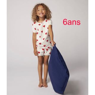 プチバトー(PETIT BATEAU)のプチバトー　新品タグ付き　半袖　パジャマ　6ans/116cm(パジャマ)