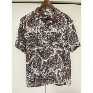 テンダーロイン(TENDERLOIN)の名作　RAYON SHT WOLF  レーヨンシャツ ウルフ　XS 美品(Tシャツ/カットソー(半袖/袖なし))