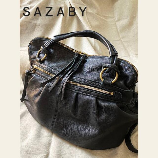 極美品◎SAZABY サザビー　レザー2WAYバッグ　ショルダー\u0026ハンド