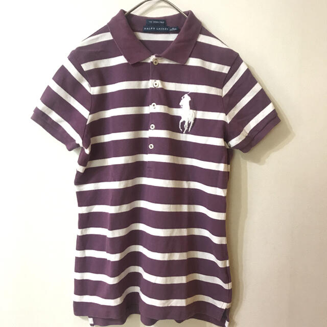 POLO RALPH LAUREN(ポロラルフローレン)のラルフローレン　ボーダーポロシャツ　ビッグポニー レディースのトップス(ポロシャツ)の商品写真