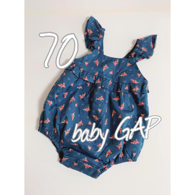 babyGAP(ベビーギャップ)の＊新品＊ baby GAP 70 ロンパース 花柄 キッズ/ベビー/マタニティのベビー服(~85cm)(ロンパース)の商品写真