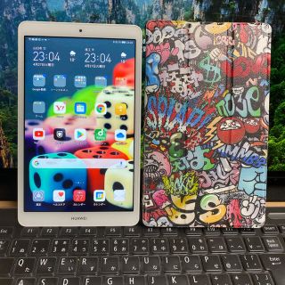 ファーウェイ(HUAWEI)のHUAWEI Media Pad M５Lite８　64GBシャンパンゴールド(タブレット)