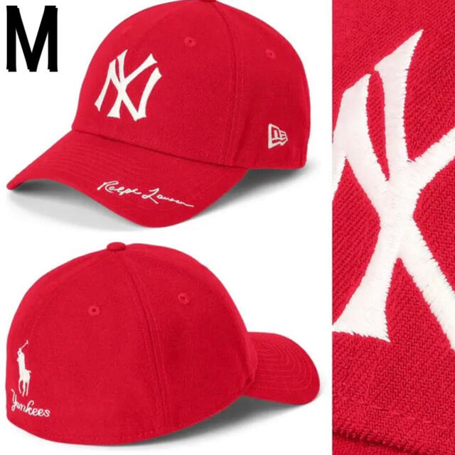 Ralph Lauren(ラルフローレン)のMLB Ralph Lauren Yankees New Era 赤 Mサイズ メンズの帽子(キャップ)の商品写真