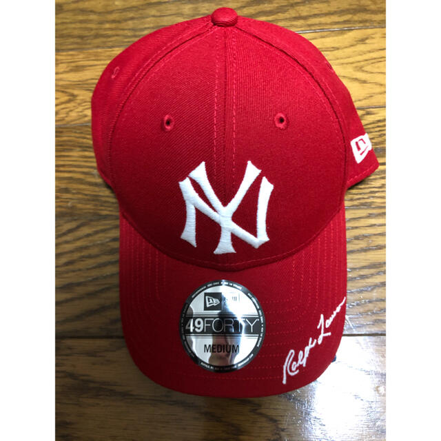 Ralph Lauren(ラルフローレン)のMLB Ralph Lauren Yankees New Era 赤 Mサイズ メンズの帽子(キャップ)の商品写真