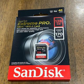 サンディスク(SanDisk)の超高速 SanDisk SDカード 128GB Extreme 170Mb/s(ビデオカメラ)