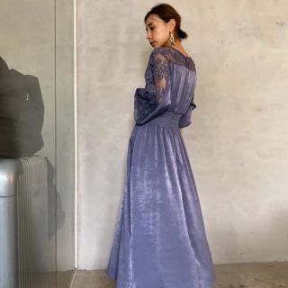 アメリヴィンテージ(Ameri VINTAGE)のAmeri UNDRESSED GRACEFUL HALF LACE DRESS(ロングワンピース/マキシワンピース)