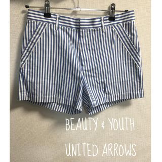 ビューティアンドユースユナイテッドアローズ(BEAUTY&YOUTH UNITED ARROWS)のユナイテッドアローズ  ストライプ　ショートパンツ(ショートパンツ)