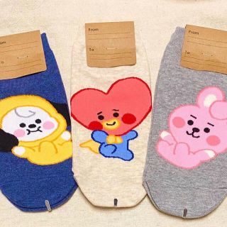 ボウダンショウネンダン(防弾少年団(BTS))のBTS BT21 靴下 マンネライン 3足セット(ソックス)