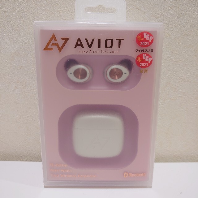 AVIOT TE-D01m パールホワイト ワイヤレス イヤホンBluetooth52