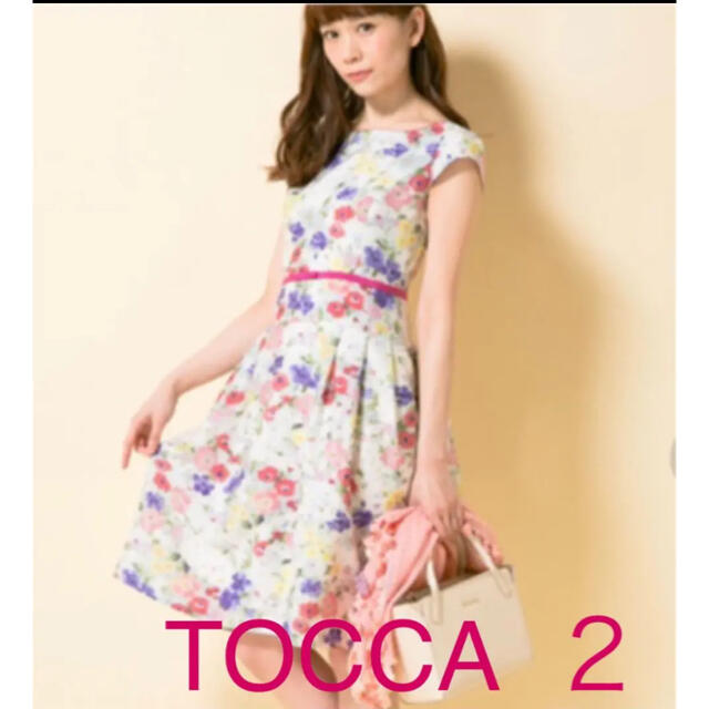 新品 TOCCA 洗える FLOWERY ワンピース 2