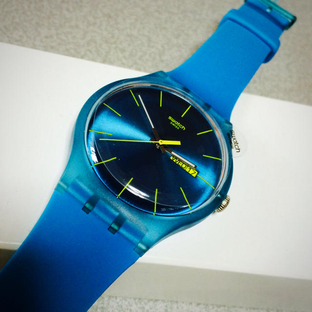 swatch(スウォッチ)のswatch スウォッチ 耐衝撃性 耐水性 ブルー レディースのファッション小物(腕時計)の商品写真