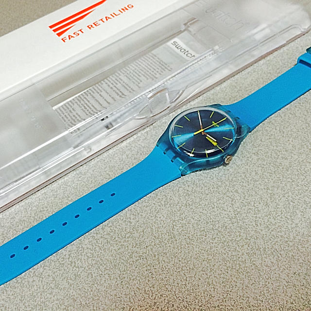 swatch(スウォッチ)のswatch スウォッチ 耐衝撃性 耐水性 ブルー レディースのファッション小物(腕時計)の商品写真