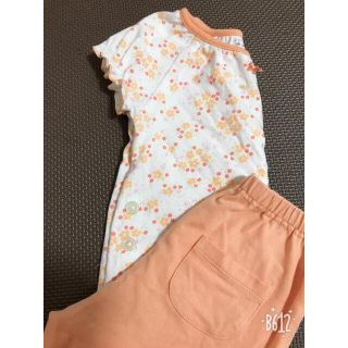 ユニクロ(UNIQLO)の夏パジャマ　ユニクロ　80 女の子　花柄(パジャマ)