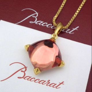 バカラ(Baccarat)の【専用出品】　バカラ　メディチ　ピンクミラー　ゴールド　ネックレス　ペンダント(ネックレス)