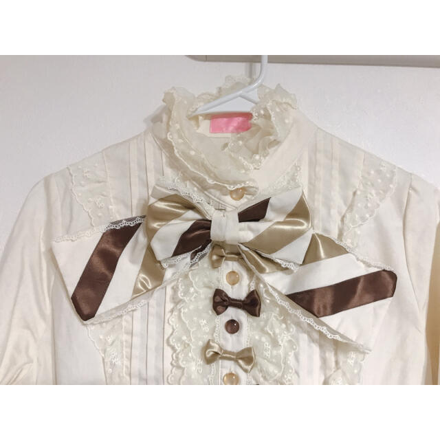 Angelic Pretty(アンジェリックプリティー)のAngelic pretty リボンブラウス レディースのトップス(シャツ/ブラウス(長袖/七分))の商品写真