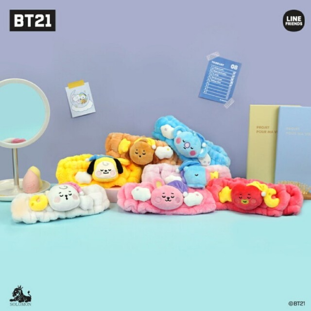 値下げ BT21 RJ ジン Dream ぬいぐるみヘアバンド 公式 BTS エンタメ/ホビーのおもちゃ/ぬいぐるみ(キャラクターグッズ)の商品写真