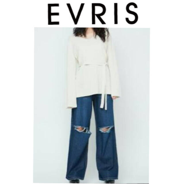 EVRIS(エヴリス)のEVRIS★ダメージ加工デニム レディースのパンツ(デニム/ジーンズ)の商品写真