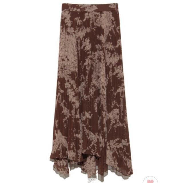 SNIDEL(スナイデル)のsnidel シアープリーツプリントスカート レディースのスカート(ひざ丈スカート)の商品写真