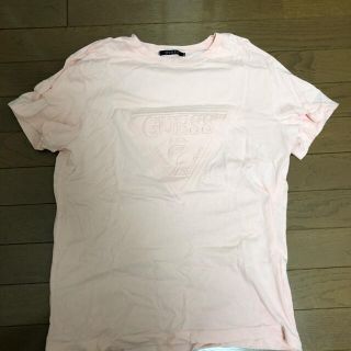 ゲス(GUESS)のguess Tシャツ　ピンク(Tシャツ/カットソー(半袖/袖なし))
