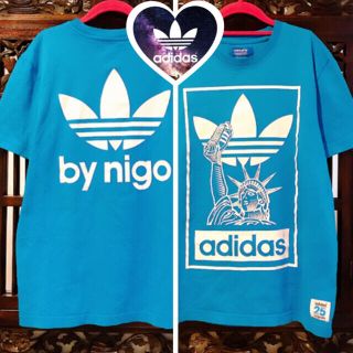 アディダス(adidas)のアディダス NIGO 自由の女神 Tシャツ ブルー タンクトップ ジャージ (Tシャツ/カットソー(半袖/袖なし))