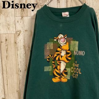 ディズニー(Disney)の希少90s ディズニーティガー　スウェット　デカプリントロゴ　ビックシルエット(スウェット)