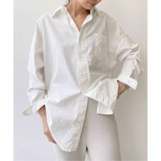 アパルトモンドゥーズィエムクラス(L'Appartement DEUXIEME CLASSE)の新品 アパルトモン レミレリーフ Chambray Shirt シャツ ホワイト(シャツ/ブラウス(長袖/七分))