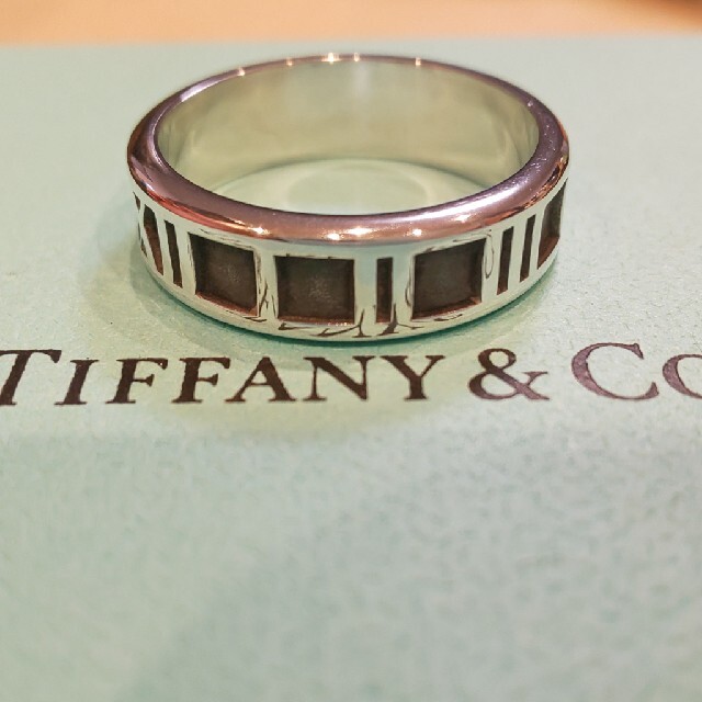 Tiffany & Co.(ティファニー)のTiffany ティファニー アトラス リング 指輪 １７号 メンズのアクセサリー(リング(指輪))の商品写真