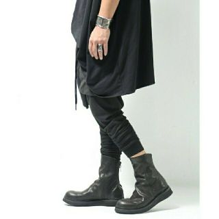 Portaille FRONT DRAPE LEATHER BOOTS (ブーツ)