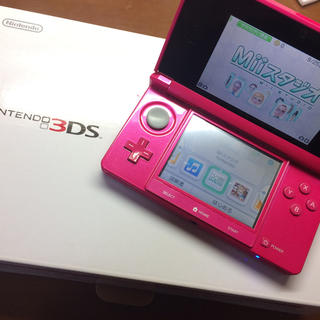 任天堂3DS ピンク 箱付き(家庭用ゲーム機本体)