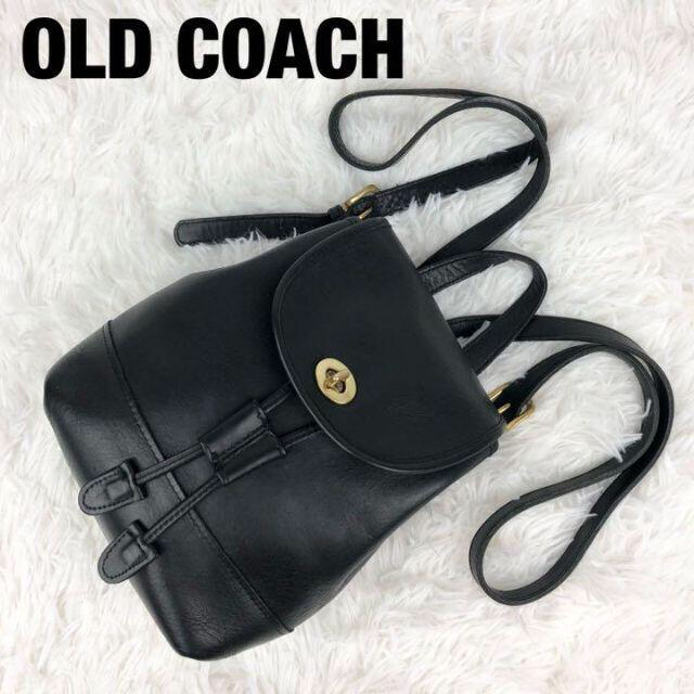 OLDCOACH リュック グラブタンレザー ターンロック ブラック