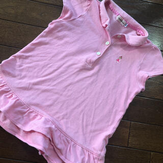 ミキハウス(mikihouse)のミキハウス　リーナ ちゃん　かわいい♡ ポロシャツ　女の子　ピンク 130cm(Tシャツ/カットソー)