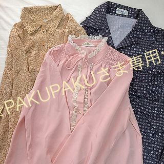 ☆PAKUPAKUさま専用です☆ sale 古着 シャツ&ブラウス 3枚セットf(シャツ/ブラウス(長袖/七分))