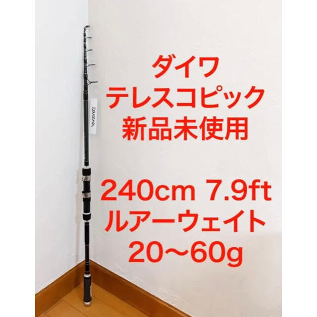 DAIWA(ダイワ)の【新品未使用】ダイワ 240cm ショアジギングロッド 振り出し竿 Daiwa スポーツ/アウトドアのフィッシング(ロッド)の商品写真