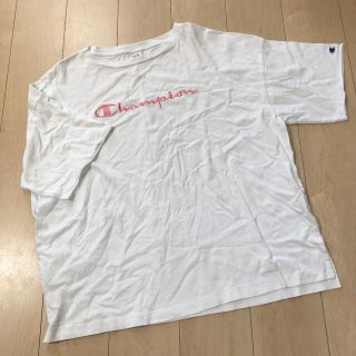 チャンピオン(Champion)の美品　ビックTシャツ　チャンピオン　ホワイト(Tシャツ(半袖/袖なし))