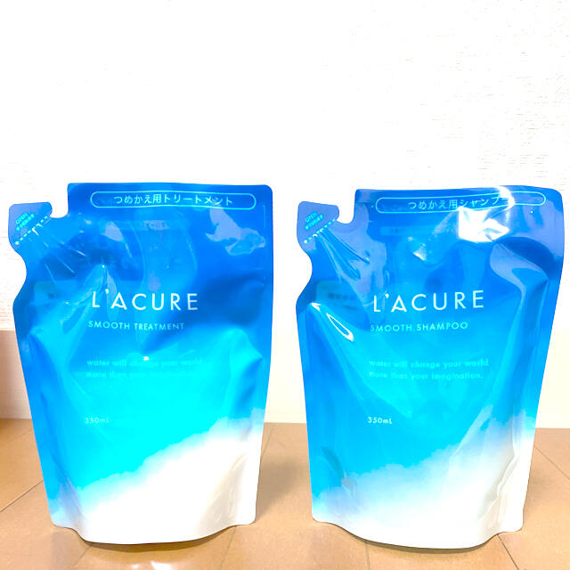 L'ACURE(ラキュア) スムースシャンプー&トリートメントセット詰替用 コスメ/美容のヘアケア/スタイリング(シャンプー/コンディショナーセット)の商品写真