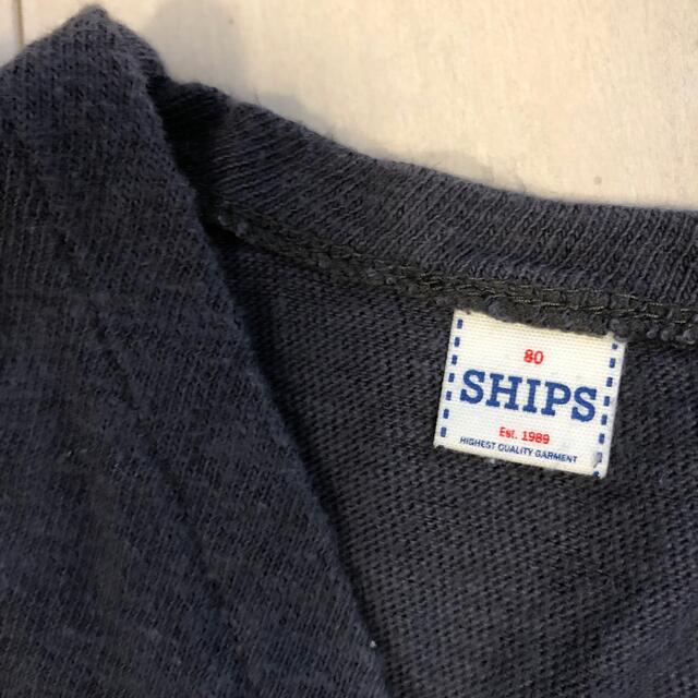 SHIPS KIDS(シップスキッズ)のシップス　SHIPS キッズ　ベビー　ベスト　ネイビー　80 キッズ/ベビー/マタニティのベビー服(~85cm)(その他)の商品写真