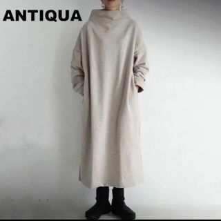 アンティカ(antiqua)のアンティカ　ボトルネックワンピース(ロングワンピース/マキシワンピース)