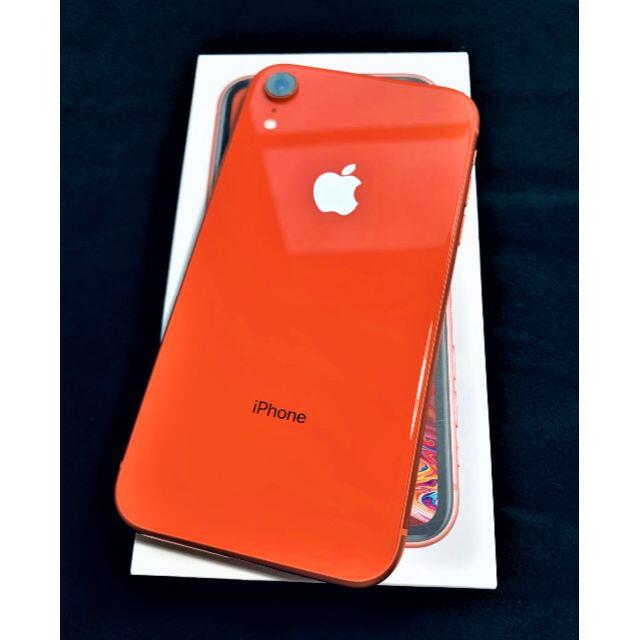 iPhone XR 64GB SIMロック解除 Apple コーラル 良品 2