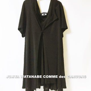 ジュンヤワタナベコムデギャルソン(JUNYA WATANABE COMME des GARCONS)の【JUNYA WATANABE】ギャルソン レイヤード ドレープ カットソー(カットソー(半袖/袖なし))