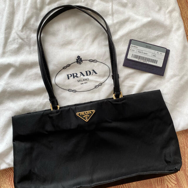 75cm持ち手プラダ PRADA TESSUTO BASIC 黒