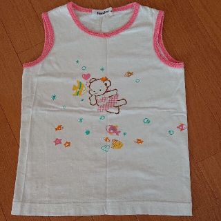 ファミリア(familiar)のファミリア 可愛い ファミちゃん柄 タンクトップ 120cm(Tシャツ/カットソー)