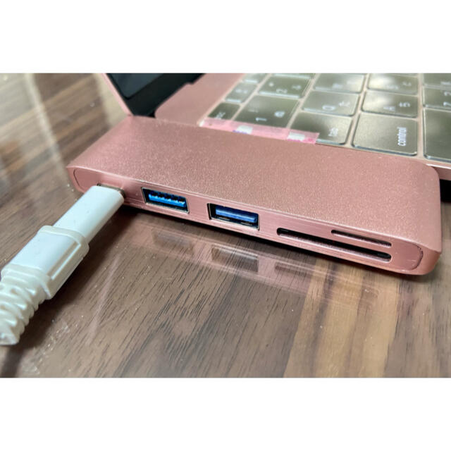 専用：Type C ハブ充電用パススルー USB-C カードリーダー USB  スマホ/家電/カメラのPC/タブレット(PC周辺機器)の商品写真