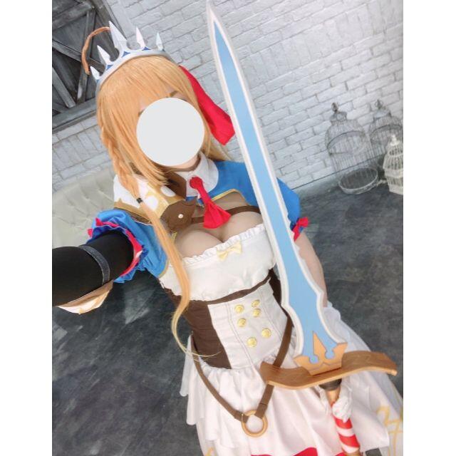 【プリンセスコネクト】ペコリーヌ（※武器、ウィッグ、ブーツカバー付き） エンタメ/ホビーのコスプレ(衣装一式)の商品写真