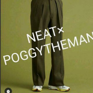 コモリ(COMOLI)のNEAT×POGGYTHEMAN フレア パンツ スラックス ベージュ(スラックス)