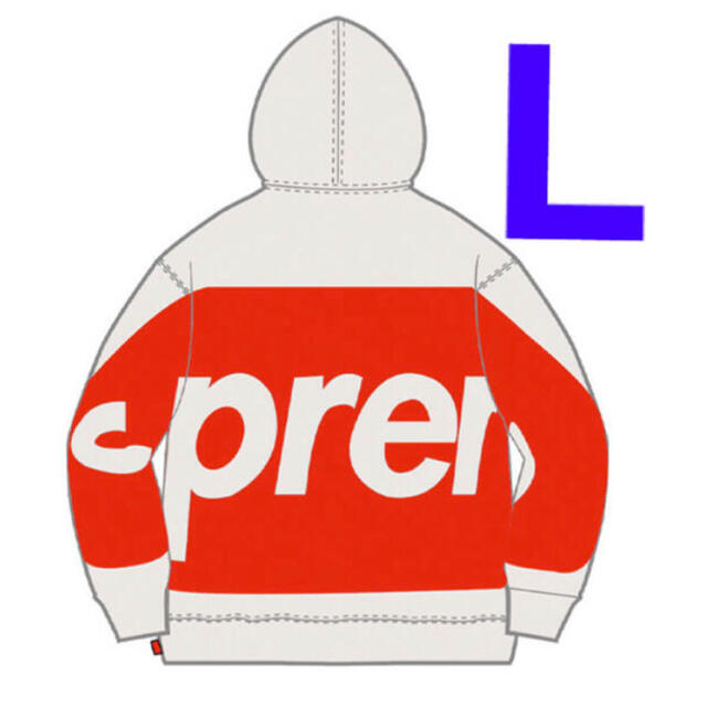 トップスSupreme Big Logo Hooded Sweatshirt White