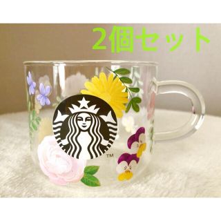 スターバックスコーヒー(Starbucks Coffee)のスターバックス  耐熱グラス　2020 春　2個セット(グラス/カップ)