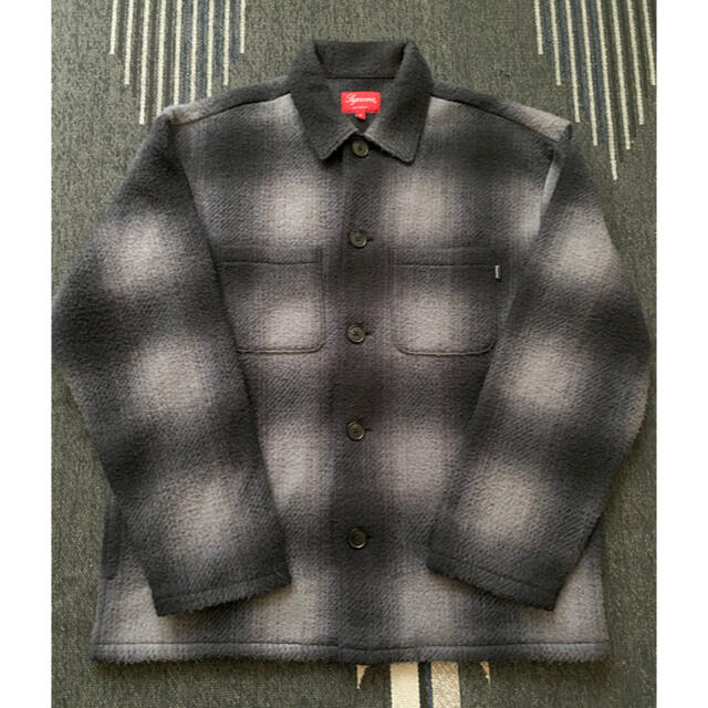 Supreme Shadow Plaid Fleece Shirt 赤 XL